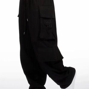 Black Cargo Pants rockstar original brand